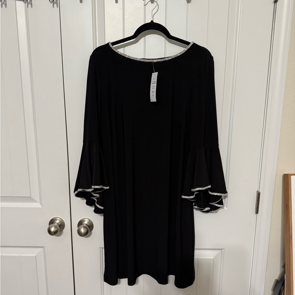 Black Bell Sleeve Dress